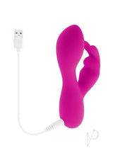 Selopa Luna Bunny Rechargeable Silicone Rabbit Vibrator Pink with USB charging cable