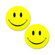 Pastease Happy Smiley Face Pasties Yellow, bold yellow pasties with smiling face design for fun and playful expression.