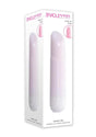 Shine On Light-Up Rechargeable Bullet White Pink packaged, featuring a sleek design and soft pink illumination.