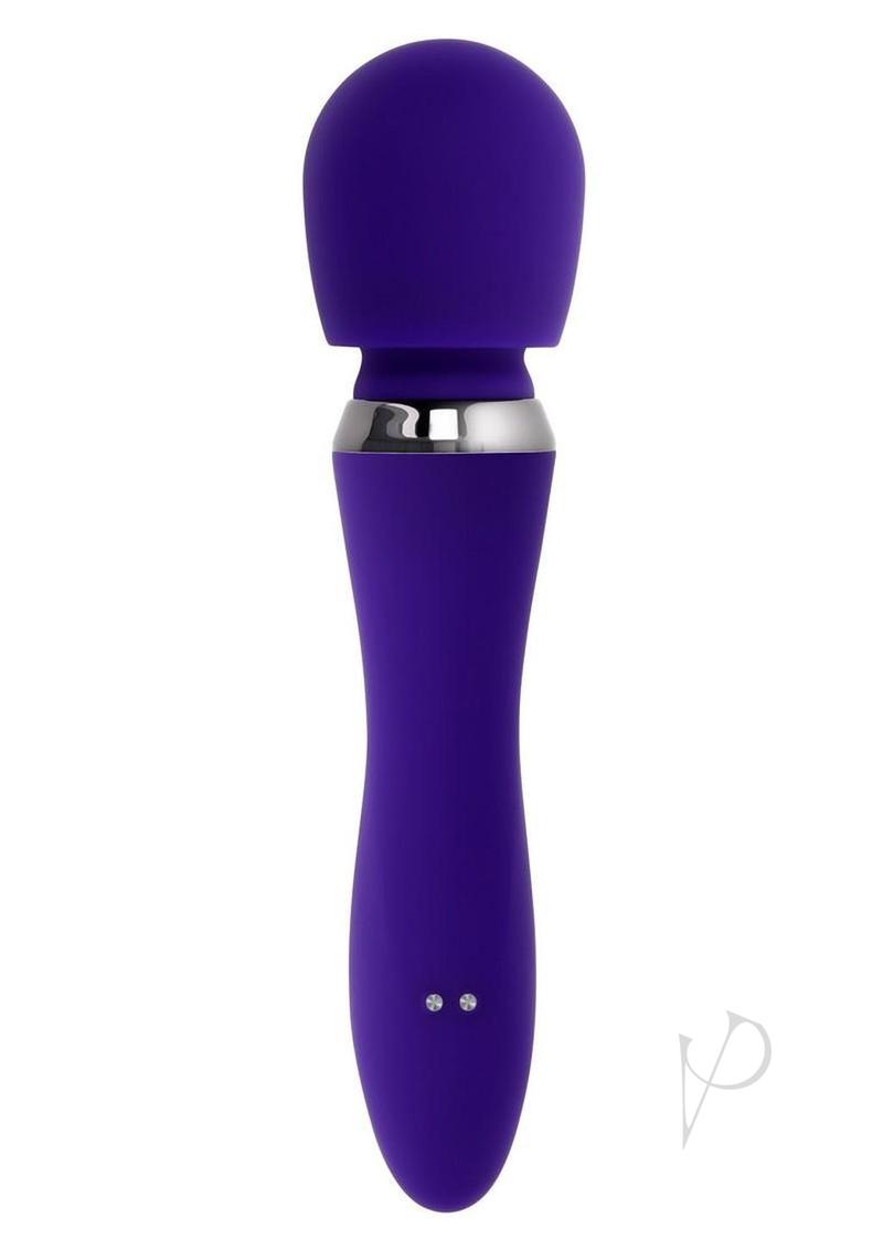 Selopa Merlin Silicone Wand Vibrator Purple/Silver - Image 3