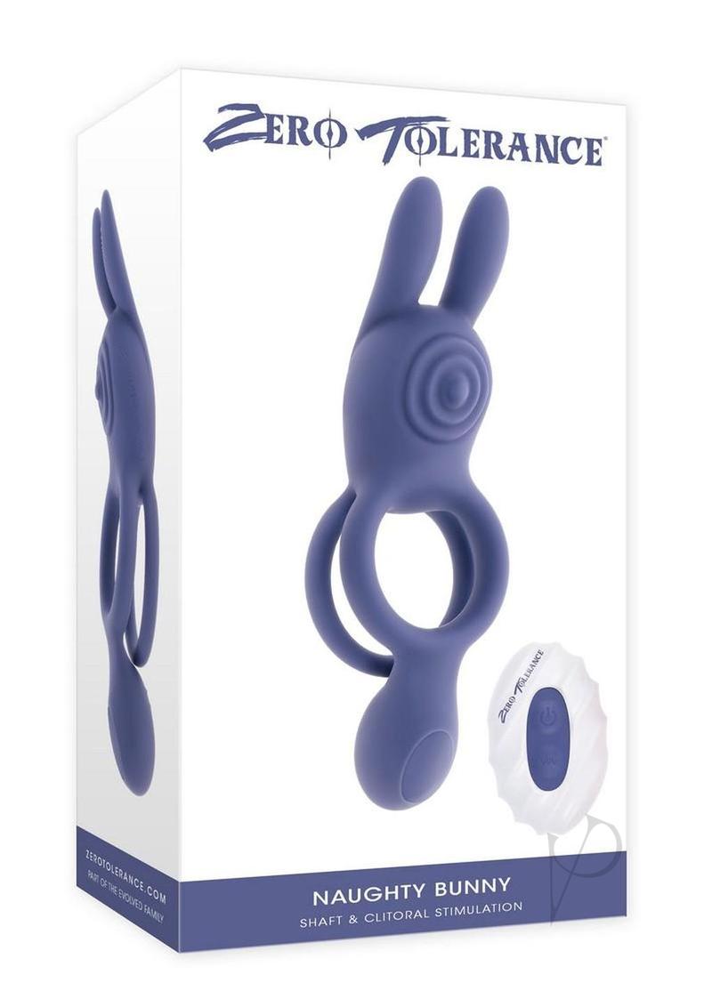 Zero Tolerance Naughty Bunny Vibrating Cock Ring Purple