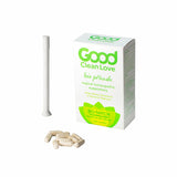 Good Clean Love BiopHresh Vaginal Homeopathic Suppository 10-Pack with applicator and capsules for vaginal health.