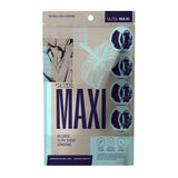Glyde Maxi Large Latex Condoms 36-Pack packaging displaying ultra-sheer design and large condom specifications.