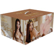 Xkin Aveline Luxe Bodyforms Masturbator 30.9 Lbs Flesh product packaging featuring dual entry openings and lifelike design.