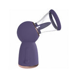 Pumped Exquisite Automatic Vulva & Breast Pump Purple displayed at an angle, showcasing its ergonomic design and suction mechanism.