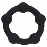 Levelz Beaded Silicone Cock Ring S 30mm Black - premium silicone ring with beaded texture for enhanced performance.