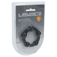 Levelz Beaded Silicone Cock Ring S 30mm Black in packaging, showcasing silicone design and beaded texture.