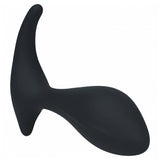 Levelz Single Ripple Silicone Prostate Massager Black featuring smooth curves for targeted stimulation.