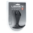 Levelz Single Ripple Silicone Prostate Massager Black in packaging, designed for targeted prostate stimulation.