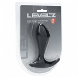 Levelz Single Ripple Silicone Prostate Massager Black in packaging, designed for targeted prostate stimulation.