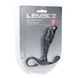 Levelz Rippled Hard Loop Silicone Prostate Massager Black packaging featuring a textured design for precise stimulation.