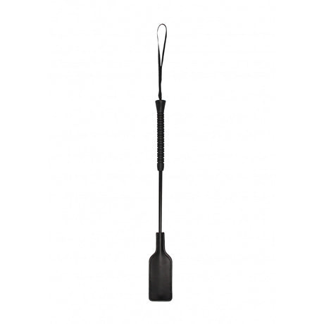 Ouch Heart Shaped Riding Crop Large Black for playful and commanding intimate power exchange.