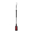 Ouch Heart Shaped Riding Crop Large Black with a distinctive heart tip for playful power exchange.