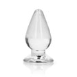 RealRock Crystal Clear Anal Plug 3.5 Inch Transparent designed for smooth and comfortable intimate play.