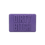 Shots Sexy Soap Bar Dirty Bitch Purple in a playful purple color with cheeky wording displayed.