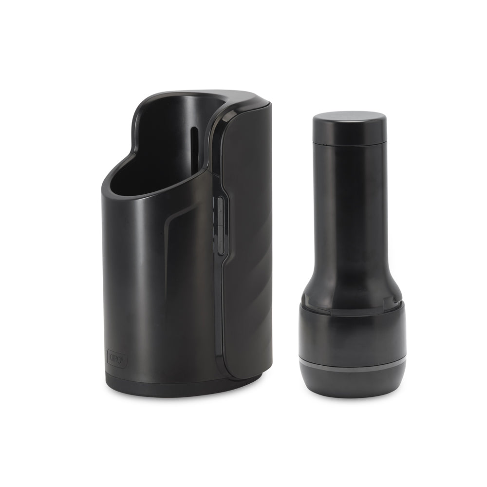 Kiiroo Keon Automatic Masturbator Combo with Feel Stroker showing the stroking device and sleeve.