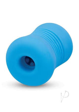Bodywand 4Play Wavy Grip Stroker Blue, soft stroker with nubby interior for enhanced sensation.