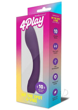 Bodywand 4Play Hit The Spot Rechargeable G-Vibe Purple packaging featuring 10 vibration modes.