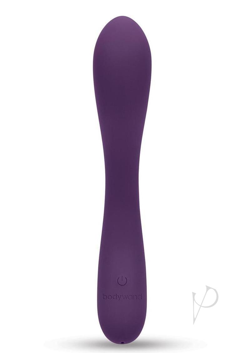 Bodywand 4Play Hit The Spot Rechargeable G-Vibe Purple ergonomic G-spot vibrator for intimate pleasure.