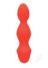 Bodywand 4Play Buzzy Beads Rechargeable Anal Beads Orange, a contoured beaded vibrator for versatile sensations.