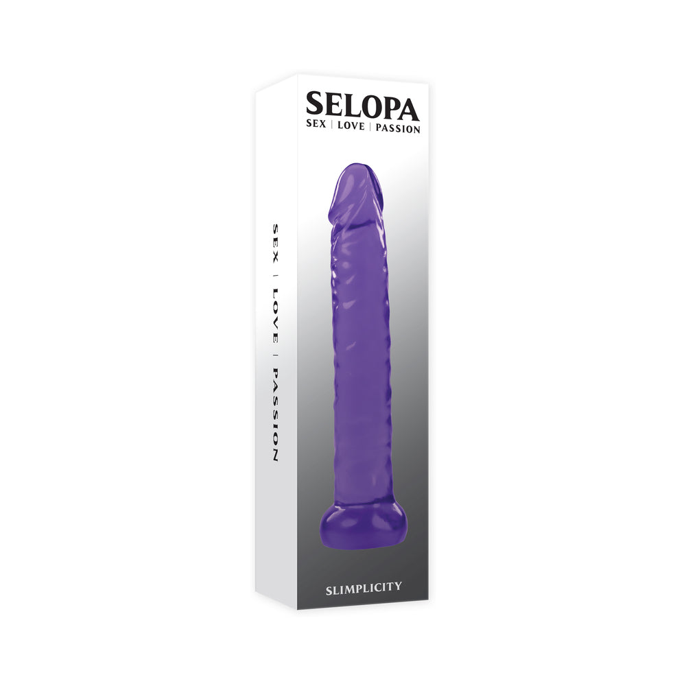 Selopa Slimplicity 6 inches Jelly Dong Purple