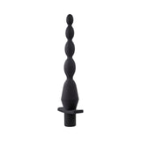 Selopa Vibrating Butt Beads Rechargeable Anal Silicone Black