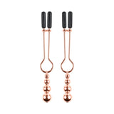 Selopa Beaded Nipple Clamps Stainless Steel Rose Gold