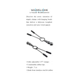 Selopa Beaded Nipple Clamps Stainless Steel Black Chrome