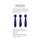 Selopa Gumball Rechargeable Slim Wand Silicone Purple
