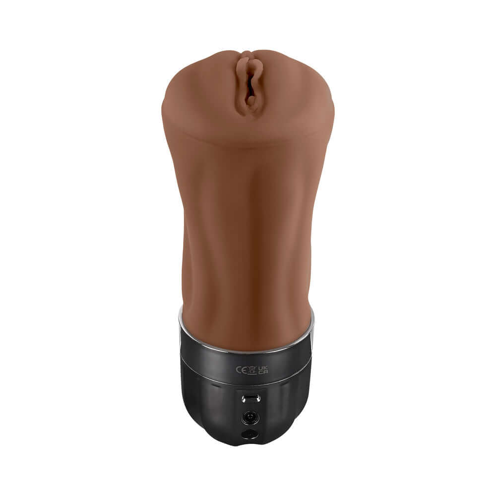 Zero Tolerance Tight Lipped Rechargeable Stroker with Suction Dark