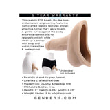 Gender X Stand To Pee TPE Light showcased with realistic textures, flexible TPE, and a comfortable fit.