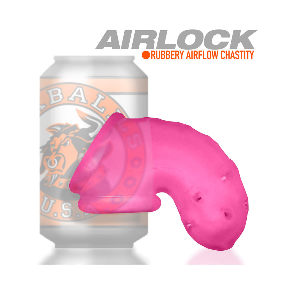 OxBalls Airlock Air-Lite Vented Chastity Pink Ice
