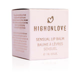 HighOnLove Limited Edition Sensual Lip Balm packaging showcasing luxury lip treatment with soft, smooth lips.