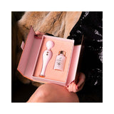 HighOnLove Objects of Luxury Gift Set featuring a silicone body wand and sensual massage oil in a stylish box.