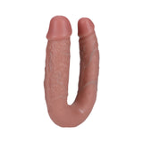 RealRock 5 inches U-Shaped Double Dildo Beige