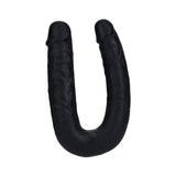 RealRock 9 inches U-Shaped Double Dildo Black