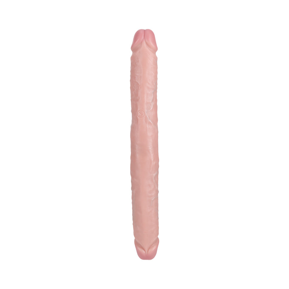 RealRock 14 inches Thick Double-Ended Dong Beige