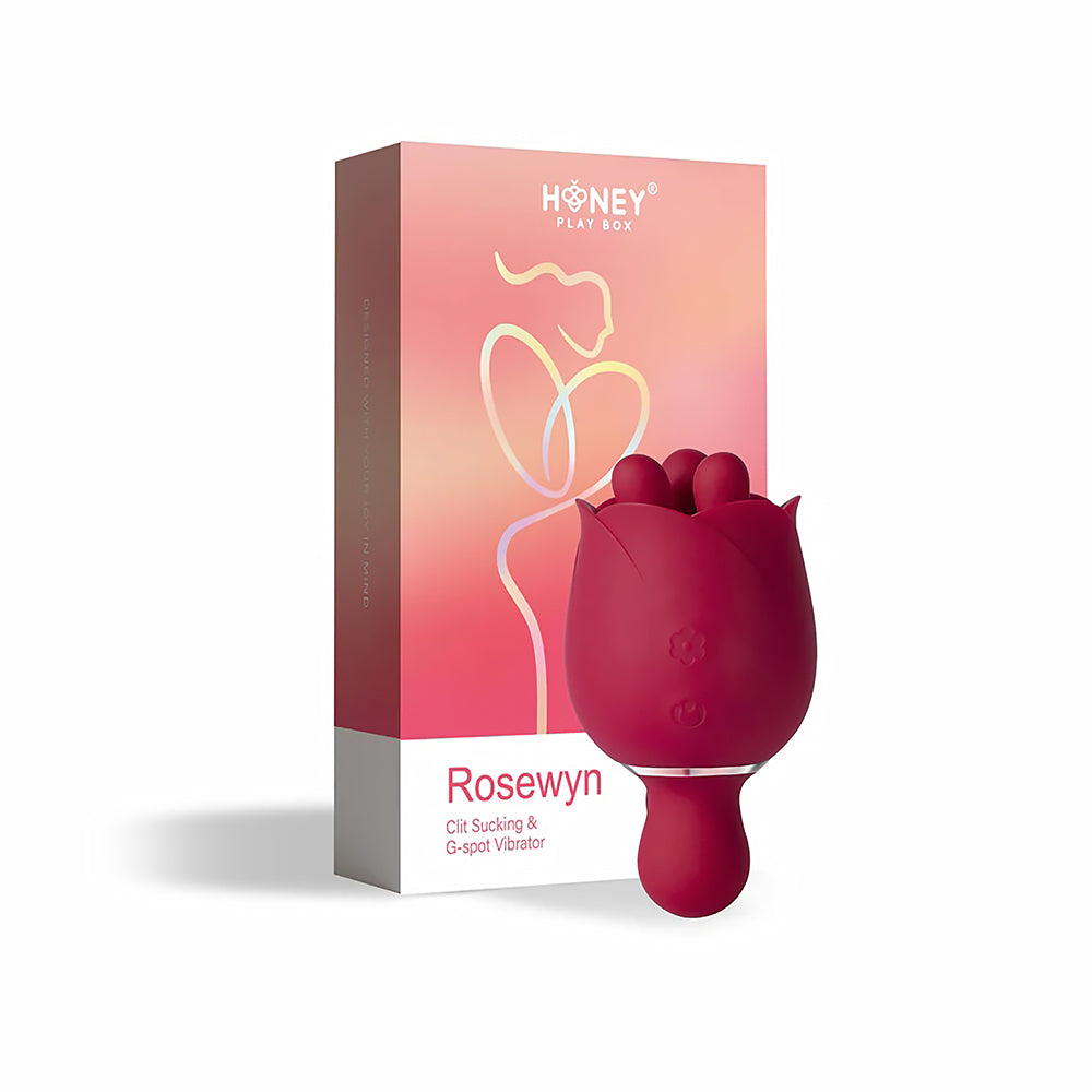 Honey Play Box Rosewyn Rotating Rose Vibrator and Pinpoint Stimulator Honey Play Box Rosewyn Rotating Rose Vibrator and Pinpoint Stimulator