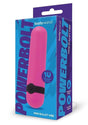 Bodywand Powerbolt Rechargeable Mini Bullet Pink packaging showing mini bullet vibe and features like 10 vibration modes.