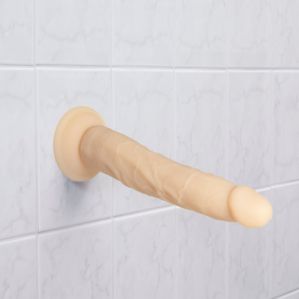 Naked Addiction Vanilla 9 inches Bendable Dual Density Silicone Dildo