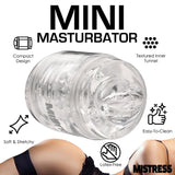 Mistress Double Shot Ass and Mouth Mini Masturbator Clear