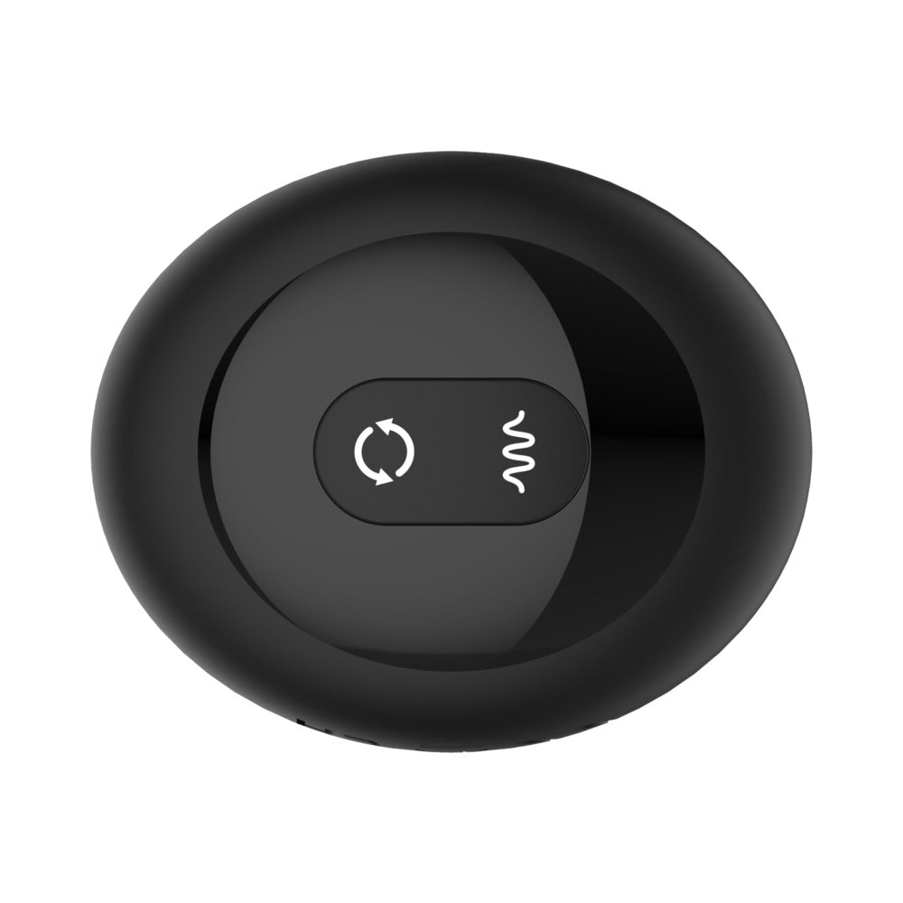 Nexus Tornado Medium Rotating and Vibrating Butt Plug with Remote Control Black