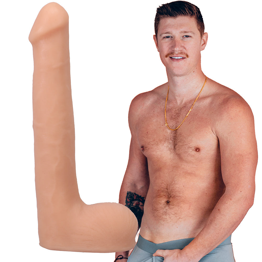 Signature Cocks Oliver Flynn ULTRASKYN Cock with Removable Vac-U-Lock Suction Cup 10 inches Vanilla