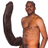 Signature Cocks Dredd ULTRASKYN Cock with Removable Vac-U-Lock Suction Cup 13.5 inches Chocolate
