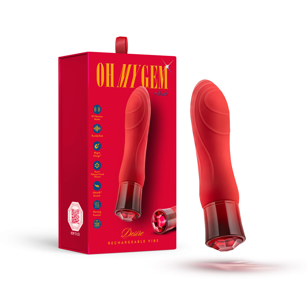 Oh My Gem Desire Massager Ruby