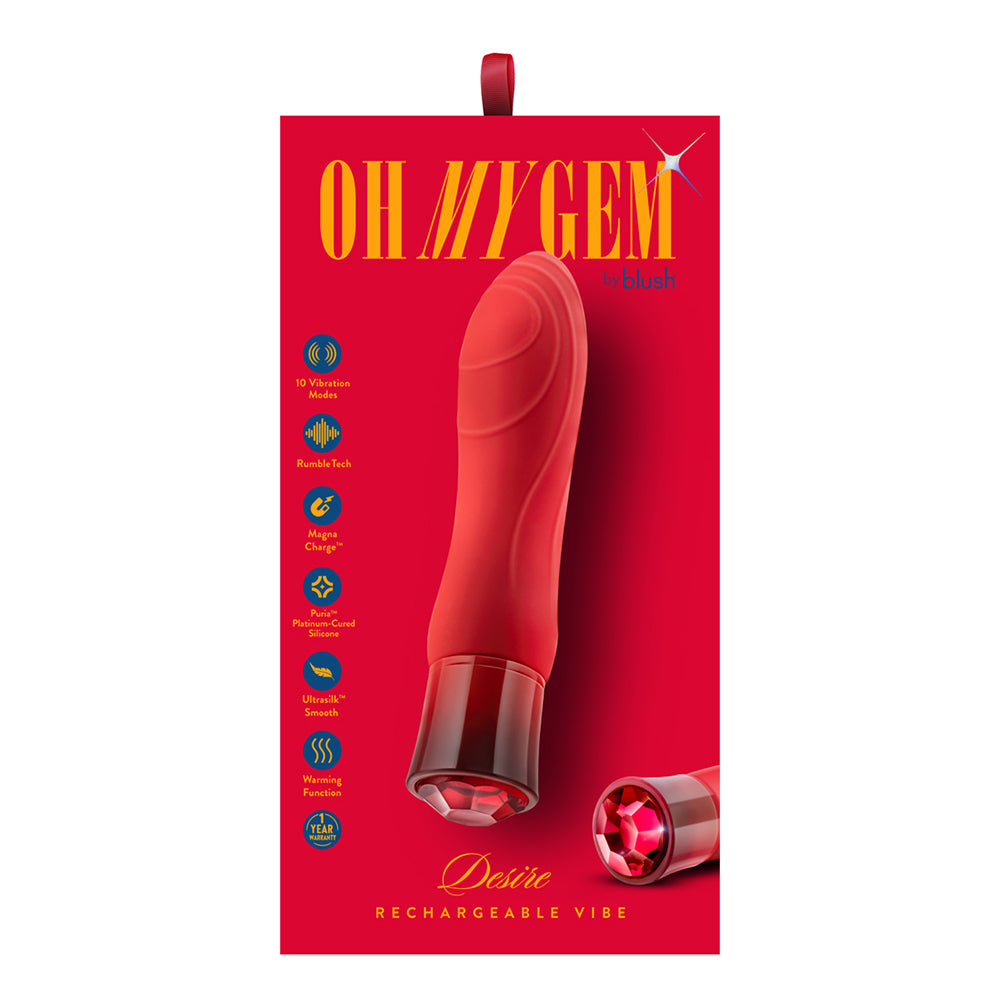 Oh My Gem Desire Massager Ruby