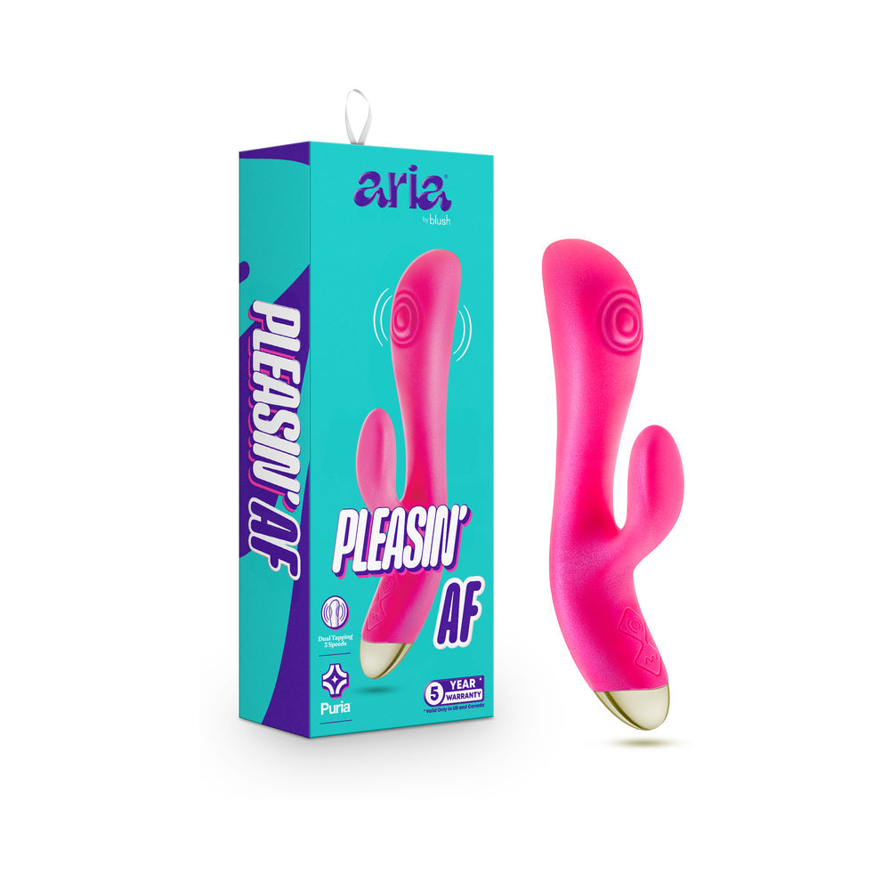 Aria Pleasin' AF Rabbit Vibrator Fuchsia