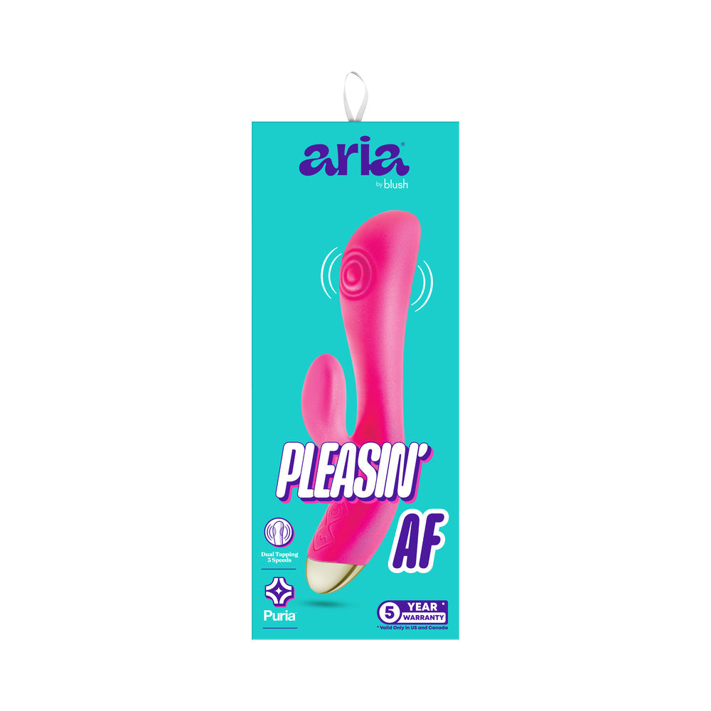Aria Pleasin' AF Rabbit Vibrator Fuchsia