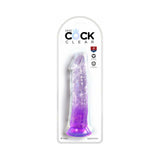 King Cock Clear 8 inches Purple