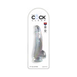 King Cock Clear with Balls 7.5 inches Clear